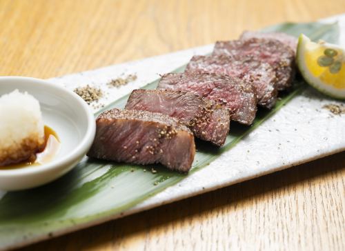 おおいた和牛のイチボステーキ　香母酢ポン