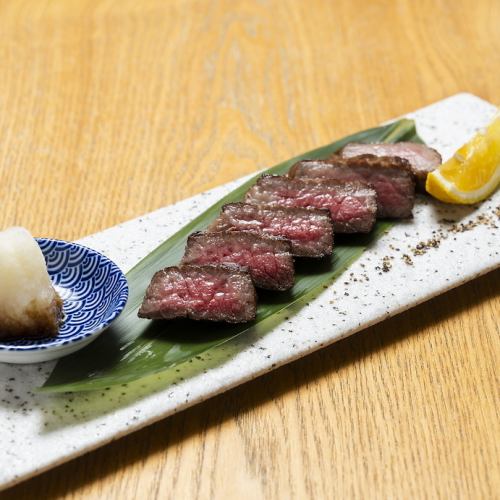 おおいた和牛のイチボステーキ　香母酢ポン