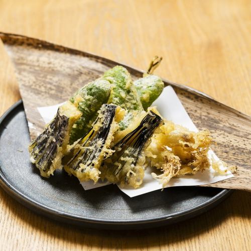 県産旬野菜の天ぷら