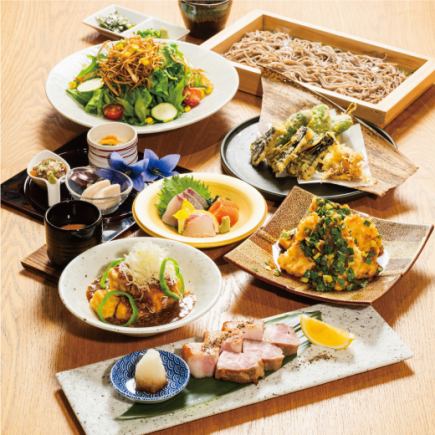 [Umezono] Assorted Sashimi, Tempura, and 10 other dishes + All-you-can-drink Yebisu draft beer course