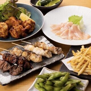 用了很多雞肉!每天享用雞肉【雞肉無限量暢吃套餐】2小時無限量暢飲10道菜4500日元→3500日元(含稅)