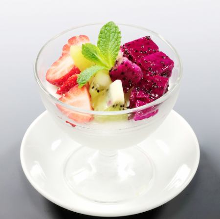 Fruit almond tofu