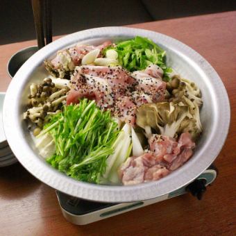 【忘年会・新年会に】ごまやの人気者勢揃い！2.5H飲み放題付き料理9品の【ごまや豆乳鍋コース】