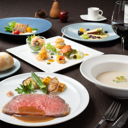 【デイナー】記念日やご宴会におすすめ～お肉とお魚贅沢Wメインコース～デザート付8品（5500円）