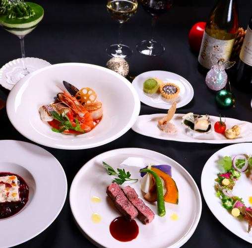 【限12月19日至25日】圣诞晚餐套餐(含一杯起泡酒)12,000日元(含税)