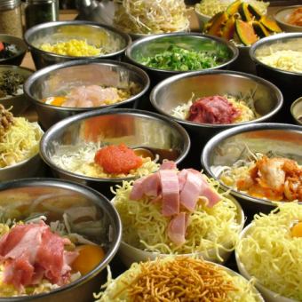 [吃到饱] ◆御好烧、文字烧、米饭41种的100分钟吃到饱套餐1,900日元（含税）