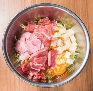 [<Okonomiyaki mix special] Meat mix balls