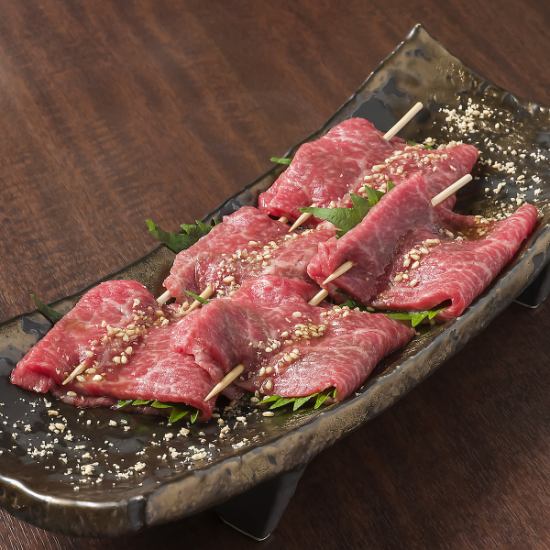 “Crimponzu”瘦牛肩肉是我们最推荐的菜肴。