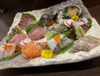 신선한 생선 모듬