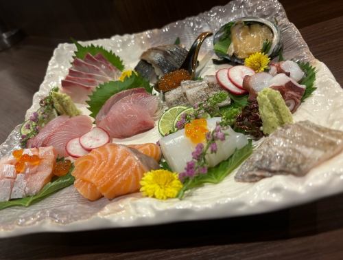 신선한 생선 모듬