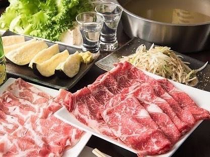 選べるおだしとお肉！しゃぶしゃぶコース【黒豚コース】