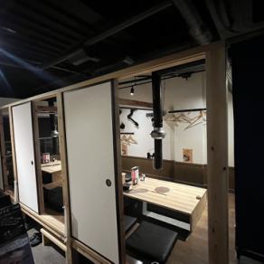 掘りごたつ席をご用意。ファミリーの方もゆったりと寛いでいただけます。