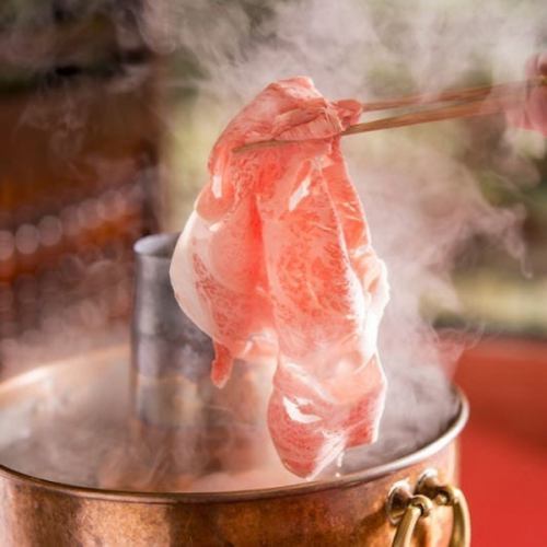 Limited time offer! All-you-can-eat luxurious Kuromine pork shabu-shabu