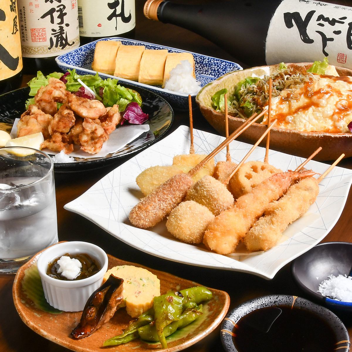 연회에 최적! 음료 무제한의 유익한 코스를 준비하고 있습니다.