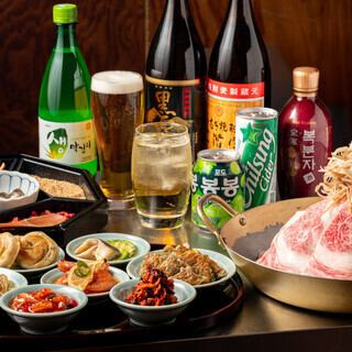 【飲み放題付コース◎】韓国料理も楽しめる！