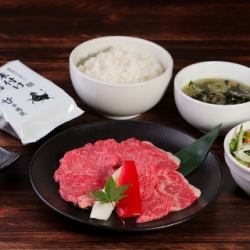 国産牛カルビ ディナーセット