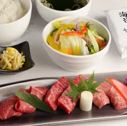 【평일 한정】와규 아카미 삼매 저녁 세트
