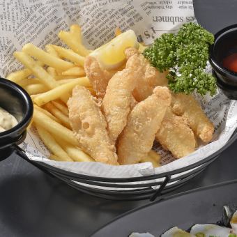 fish and chips plate