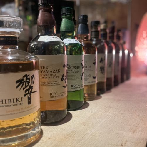 We also have rare Japanese whiskies.