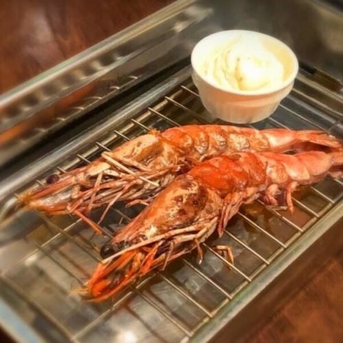 Teppanyaki with large shrimp