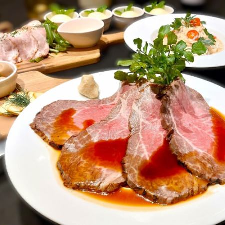 6/1~8/31 Summer Party◇Perfect for welcoming and farewell parties! Specially selected Saga beef roast beef course! 2 hours of all-you-can-drink included◆7 dishes in total