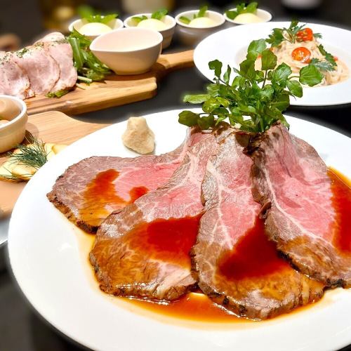 6/1~8/31 Summer Party◇Perfect for welcoming and farewell parties! Specially selected Saga beef roast beef course! 2 hours of all-you-can-drink included◆7 dishes in total