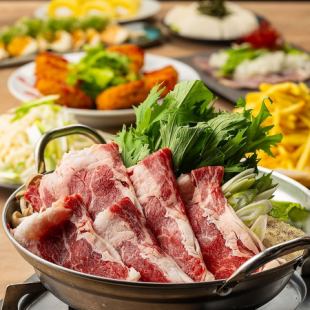 贅沢気分●話題！深みある味わいと肉の旨みを堪能・・2h飲み放付◆牛鍋すき焼き風コース4999円⇒