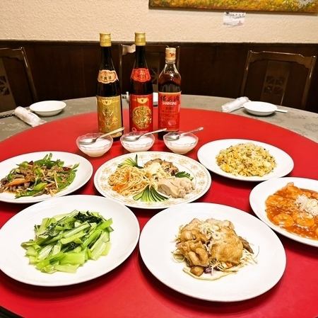 エビチリ・油淋鶏など王道中華を満喫！宴会におすすめ【台北コース】 3,300円（税込）
