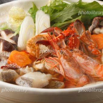 Assorted sashimi x seasonal tempura x seafood hot pot [120 minutes all-you-can-drink included! Luxury hot pot course] 6,000 yen ⇒ 5,000 yen (tax included)