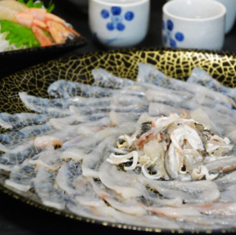 とらふぐ握り寿司×焼き×鍋【120分飲み放題付!とらふぐ堪能コース】15,000円(税込)