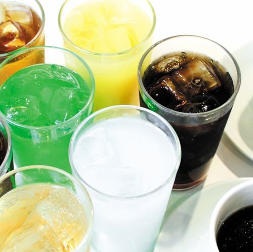 ソフトドリンクも豊富に有