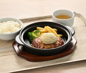 山わさびバーグ定食