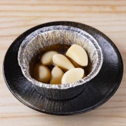 Garlic baked in foil