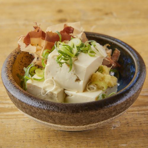 ネギどっさり冷奴