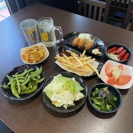 【120分鐘無限量暢吃暢飲套餐】無限量供應雞翅和炸雞! 3080日圓(含稅)