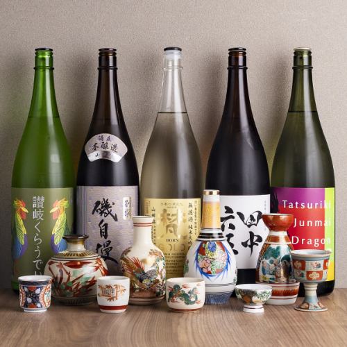 There are 20 to 30 varieties of sake available.