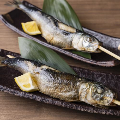 Enjoy "Robatayaki" and "Genshiyaki" grilled on the hearth.