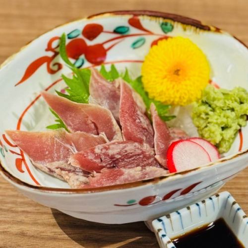 Duck breast sashimi