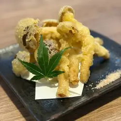 Willow mushroom tempura