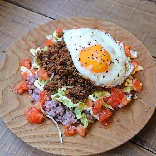 Taco rice (with soup)