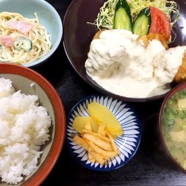 Tempura set meal / Sashimi set meal / Chicken Nanban set meal