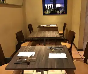 Table seating is available.