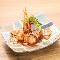 White onion rolls with homemade beef demi-glace sauce