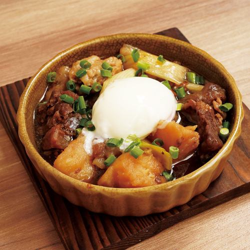Awa beef tendon, Kujo leek, meat and potato stew