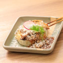 茄子卷配自制牛肉浓汁