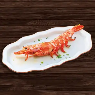 큰 새우 꼬치