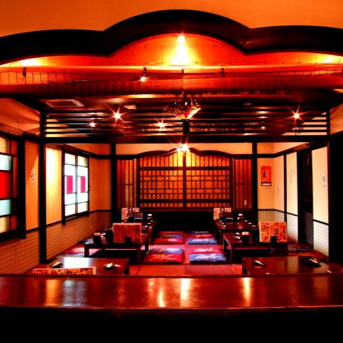 The private room with a sunken kotatsu that can accommodate more than 20 people is recommended for parties! Up to 60 people ☆