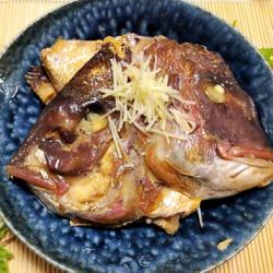 ◆漁師料理 真鯛かぶとの塩煮