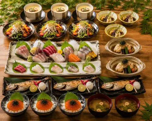 Enjoy a special moment savoring the bounty of the sea in a warm, traditional Japanese setting.