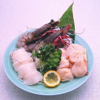 海鮮盛り合わせ焼き三種盛り